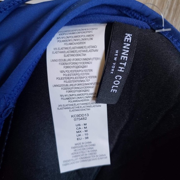 NWT Kenneth Cole Side CutOut One Piece Swimsuit - Picture 10 of 12